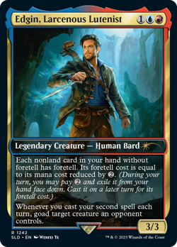 Edgin, Larcenous Lutenist Secret Lair Drop Series - Near Mint Foil - Image 1