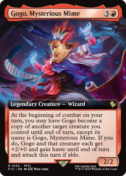 Gogo, Mysterious Mime (Extended Art) FINAL FANTASY Commander - Near Mint Foil - Image 1