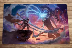 Ajani’s Last Stand Trading Card Game MTG Playmat TCG CCG Mat Free Bag - Image 1