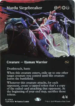 Mardu Siegebreaker (Borderless) - FOIL - R Tarkir: Dragonstorm 364 - MTG - Image 1