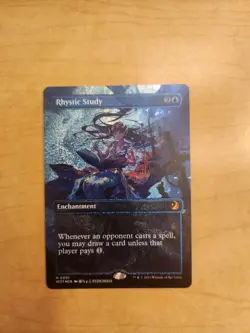 Rhystic Study (Anime Borderless) (Confetti Foil) Wilds of Eldraine:... - Image 1
