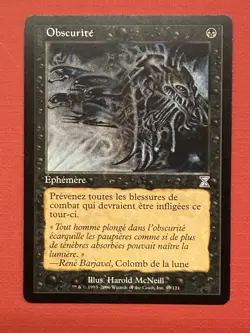 Mtg Time Spiral —Darkness French — FR NM - Image 1