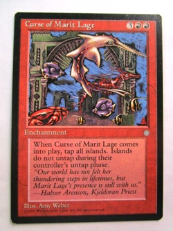 MTG Curse Of Marit Lage Ice Age Light Play!! - Image 1