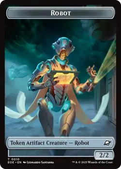 Robot // Lander (0006) Double-Sided Token [Edge of Eternities Tokens] Foil Near - Image 1