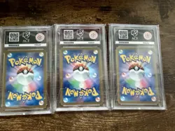 Pokemon Japanese Graded Ace Slabs 3 Pack - TCG - Psyduck, Rotem ex, dugtrio - Image 5