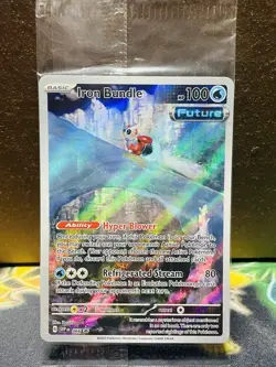SEALED Pokemon Iron Bundle SVP 066 Paradox Rift ETB Holo Black Star Promo - Image 1