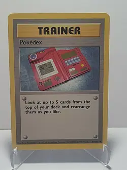 Pokedex 87/102 Pokemon Base Set Uncommon Trainer LP Used See Pictures - Image 1