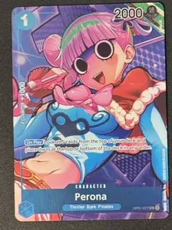 ONE PIECE Perona (Box Topper) #OP01-077 Foil Romance Dawn NM ENGLISH - Image 3