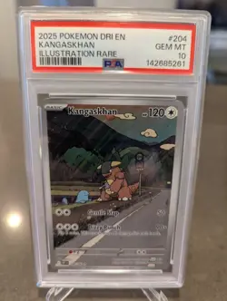 Pokemon 2025 Destined Rivals Kangaskhan Illustration Card 204/182 PSA 10 - Image 1