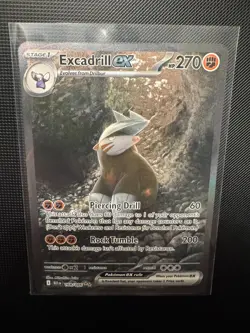 Pokemon Excadrill ex - 168/086 SV: Black Bolt Special Illustration Rare TCG Card - Image 1