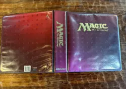 Magic The Gathering MTG Ultra Pro 3 Ring Binder Mana Symbols Maroon/ Purple VTG - Image 4