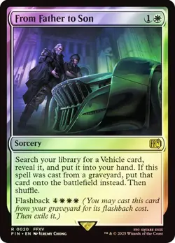 From Father to Son FOIL - 0020 - Rare - Final Fantasy FIN MTG - Image 1