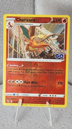 Charizard 010/078 Pokemon GO Reverse Holo - Image 1