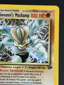 Pokemon TCG Giovanni's Machamp 6/132 Gym Challenge Holo Rare LP/MP - Image 5