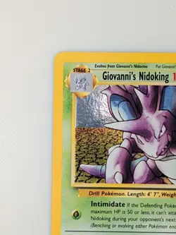 Giovanni's Nidoking Holo - Pokemon Gym Challenge 7/132 - Image 3