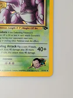 Giovanni's Nidoking Holo - Pokemon Gym Challenge 7/132 - Image 5