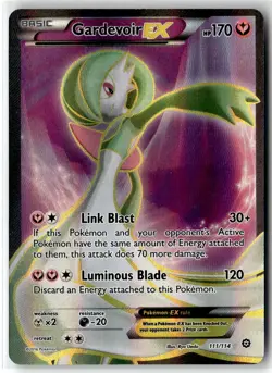 Gardevoir EX ⭐ 111/114 Holo Rare Ultra Steam Siege 2016 Pokemon NM - Image 1