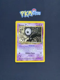 Pokemon TCG Unown F Neo Discovery 48/75 Regular MP. - Image 1