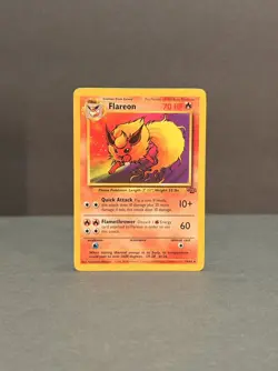 Pokemon Jungle Flareon Non Holo – Lightly Played LP – Original Vintage 19/64 - Image 1