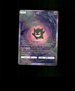 FAN-ART READ DESCRIPTION BELOW Glossy HOLO Gengar Card Gengar Pokemon Card p1 - Image 1