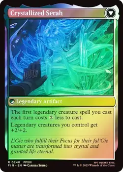 Serah Farron Crystallized Serah FOIL - 0240 - Rare - Final Fantasy FIN MTG - Image 2
