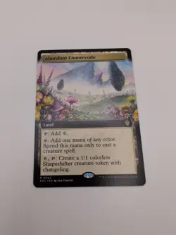 Abundant Countryside (Extended Art) Lorwyn Eclipsed: Commander MTG NM - Image 1