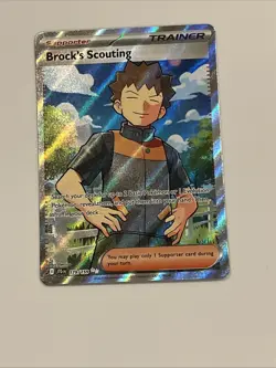 Brock's Scouting 179/159 Sv09: Journey Together Holo Full Art Pokemon Trainer - Image 1