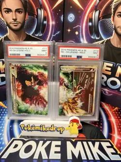 2010 Pokemon HG SS Ho Oh LEGEND Complete Set #111 #112 PSA 9 - Image 1