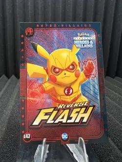 Reverse Flash (Pikachu) #E43 - Red Holo - Heros & Villains Flash Edition Pokemon - Image 1