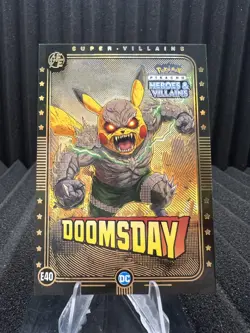 Doomsday (Pikachu) #E40 - Gold Holo - Heros & Villains Flash Edition Pokemon - Image 1