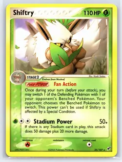 2005 Pokemon TCG - Shiftry - EX Deoxys 25/107 - Regular Rare - Image 1