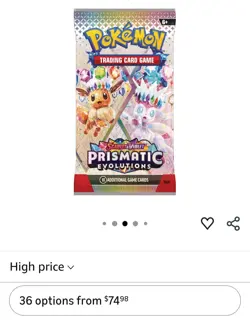 Pokemon Prismatic Evolutions Booster Bundle- Box Plus TWO BONUS PACKS -ship Now! - Image 5