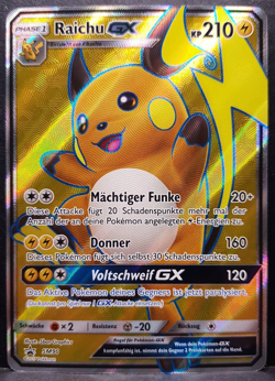 Raichu GX SM90 Schimmernde Legenden Full Art Promo Pokemon Pokemon Karte DE NM - Image 1