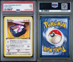 2000 POKEMON ROCKET 1ST EDITION PORYGON 48 PSA 7 - Image 1