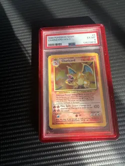 1999 POKEMON GAME CHARIZARD-HOLO PSA 6 Ex-MT 4/102 Base Set - Image 3