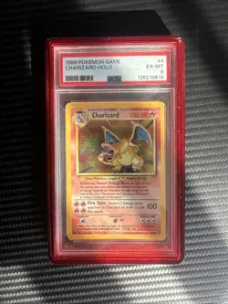 1999 POKEMON GAME CHARIZARD-HOLO PSA 6 Ex-MT 4/102 Base Set - Image 4