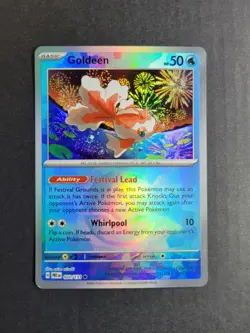 Goldeen 20/131 Pokemon TCG S&V Prismatic Evolutions Pokeball Common Holo NM - Image 2