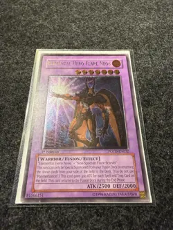Yu-Gi-Oh Elemental Hero Flare Neos Ultimate Rare POTD-EN032 1st Edition - Image 3