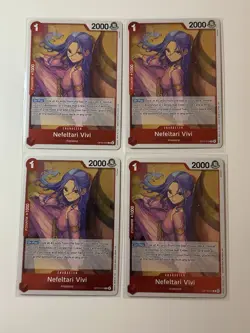 Nefeltari Vivi OP13-012 Carrying On His Will 4 Foil Card Play Set One Piece - Image 1