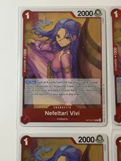 Nefeltari Vivi OP13-012 Carrying On His Will 4 Foil Card Play Set One Piece - Image 2