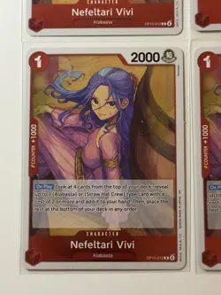 Nefeltari Vivi OP13-012 Carrying On His Will 4 Foil Card Play Set One Piece - Image 4