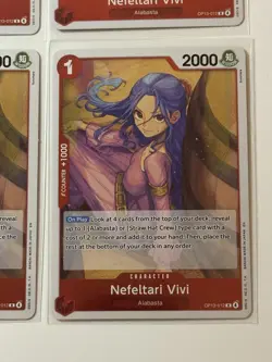 Nefeltari Vivi OP13-012 Carrying On His Will 4 Foil Card Play Set One Piece - Image 5