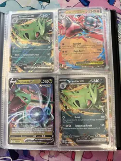 Pokemon Card Collection Bulk Folder Bundle/Lot + Binder - Full Art Ex Vstar - Image 5