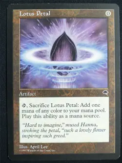 Lotus Petal - TMP - Mtg Card #20C - Image 1