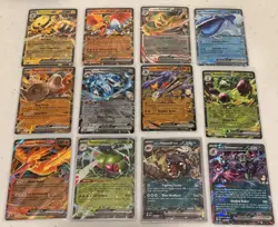 12 DESTINED RIVALS ‘Double Rare’ EX Card Lot DRI:EN-Pokemon Cards~Ho-Oh/Moltres - Image 1