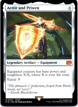 MTG TCG Aettir and Priwen Final Fantasy Regular Non-Foil NM - Image 1