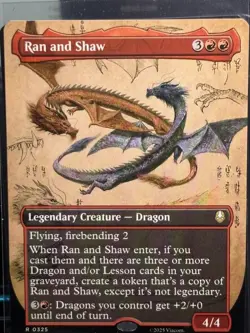 Ran and Shaw Borderless MTG TLA R0325 Nonholo NM - Image 1