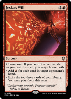 Jeska's Will - 156 - Murders at Karlov Manor Commander- Near Mint - MTG - Image 1