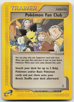 Pokemon tcg Aquapolis #130/147 Pokemon Fan Club Lightly played - Image 1