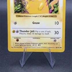 Pokemon Pikachu (Red Cheeks) 058/102 Base Set (Shadowless) Regular - Image 3